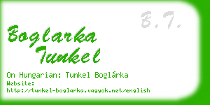 boglarka tunkel business card